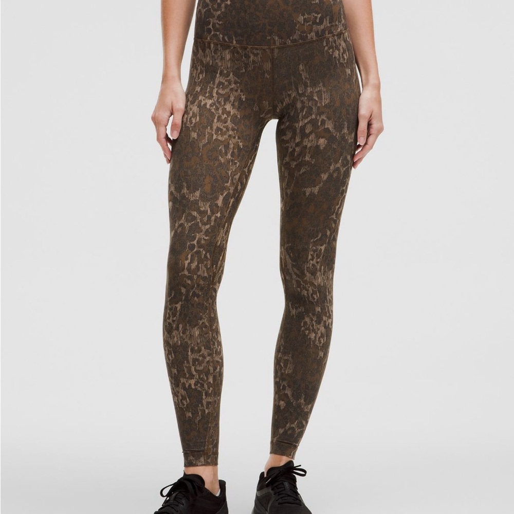 Lululemon Align High-Rise Pant 28” Lined Truleopard MAX Brown Multi size 6 - Picture 3 of 11